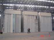 ตู้พ่นสีหน้าจอสัมผัส PLC สำหรับเครื่องจักรก่อสร้างชิ้นส่วนประดิษฐ์ขนาดใหญ่