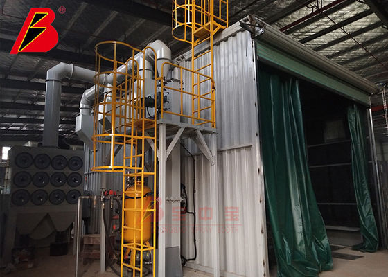การทำความสะอาดพื้นผิวห้องพ่นทราย BZB