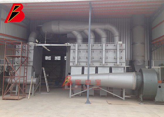 คุณภาพ 69kw ทำความสะอาดห้องพ่นทรายสำหรับภาชนะขนาดใหญ่ โรงงาน