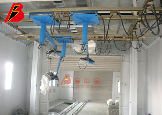 คุณภาพ Pre Treament Robot Steel Iron ห้องพ่นสีรถยนต์ CE TUV โรงงาน
