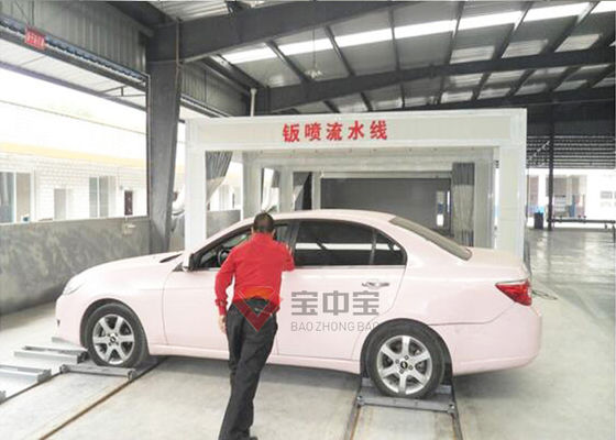 คุณภาพ เส้นสีเมทัลชีท Side Push Moving Car Paint Line โครงการผลิตสเปรย์อัตโนมัติ โรงงาน