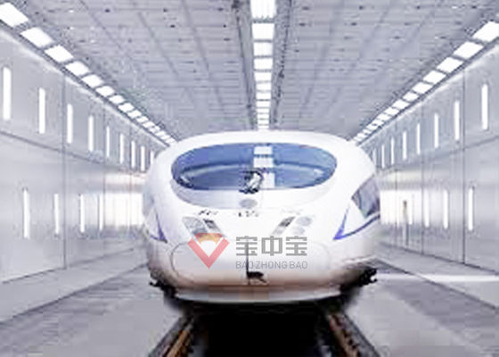 บูธพ่นสีสำหรับรถโค้ชรถไฟพร้อมอุปกรณ์ทาสีรถไฟอัตโนมัติ