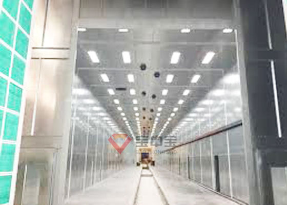 บูธพ่นสีสำหรับรถโค้ชรถไฟพร้อมอุปกรณ์ทาสีรถไฟอัตโนมัติ
