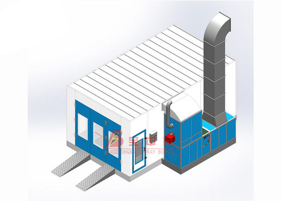คุณภาพ CE TUV Car Vehicle Spray Booth ห้องพ่นสีรถยนต์ที่มีประสิทธิภาพ โรงงาน