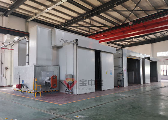 คุณภาพ ห้องอบถังขนส่งทางรถไฟในสายการเคลือบสีทหาร โรงงาน