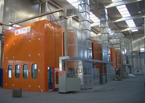 คุณภาพ ห้องพ่นสีรถบัส Air Flow Full Downdraft Spray Booth สำหรับยานพาหนะ โรงงาน