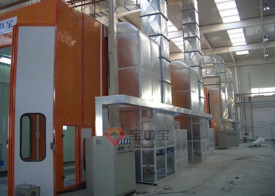 คุณภาพ เครื่องทำความร้อนดีเซล Bus Downdraft Spray Booth ห้องสีประตูกลาง โรงงาน