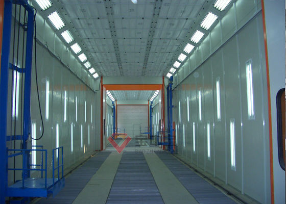 Man Lift In Bus Paint Booth แพลตฟอร์มยก 3 มิติสำหรับบูธสเปรย์รถบรรทุก