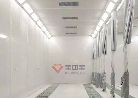 Bus Spray Booth สำหรับ Yutong Bus Paint Room อุปกรณ์วาดภาพความร้อนดีเซล