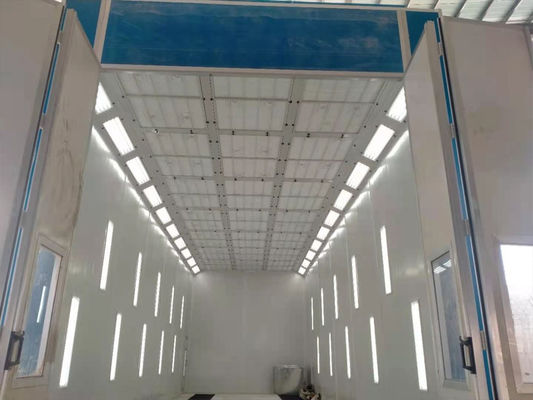 บูธสเปรย์รถบัสและรถบรรทุกที่กำหนดเองพร้อมไฟด้านข้าง 1000lux Paint Room