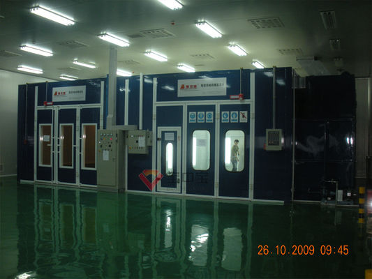 คุณภาพ บูธสเปรย์อบอุตสาหกรรมแบบกำหนดเองสำหรับชิ้นส่วนรถไฟ / เครื่องบิน Paint Line Aerospace Paint Booth โรงงาน