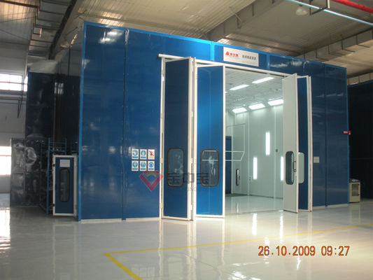 คุณภาพ บูธสเปรย์อบอุตสาหกรรมแบบกำหนดเองสำหรับชิ้นส่วนรถไฟ / เครื่องบิน Paint Line Aerospace Paint Booth โรงงาน
